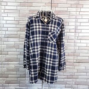 Timing plaid button-down shirt Size M
